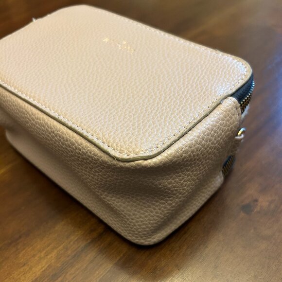 NWT Kedzie Vegan Leather Crossbody Bag Tan Small Removable Straps Zip Closure - Picture 4 of 16